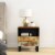vidaXL Bedside Cabinets 2 pcs Solid Wood Reclaimed&Engineered Wood Perspective: top