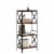 vidaXL Bookcase 4-Tier Brown Oak 23.2 x13.8 x52 Engineered Wood Perspective: top