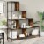 vidaXL Bookcase 4-Stair Smoked Oak 54.7 x13.2 x58.7 Engineered Wood Perspective: top