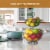REGAL TRUNK  CO 2 Tier Bowl Fruit Basket, Farmhouse Wire Basket Perspective: top