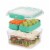Sistema Lunch Stack Square To Go Food Storage Container, 4.9 cup/1.15 L Container Perspective: top