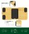 Royal Craft Wood Cracker and Cheese Tray with Slate Plate Perspective: top
