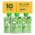 Brainiac Omega-3 Smart Squeezer Applesauce, No Added Sugar, Vitamin C, Apple, 10 Count Perspective: top