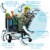 Lotus Sustainables Lotus Trolley Bag - Earth Tone Colors Perspective: top