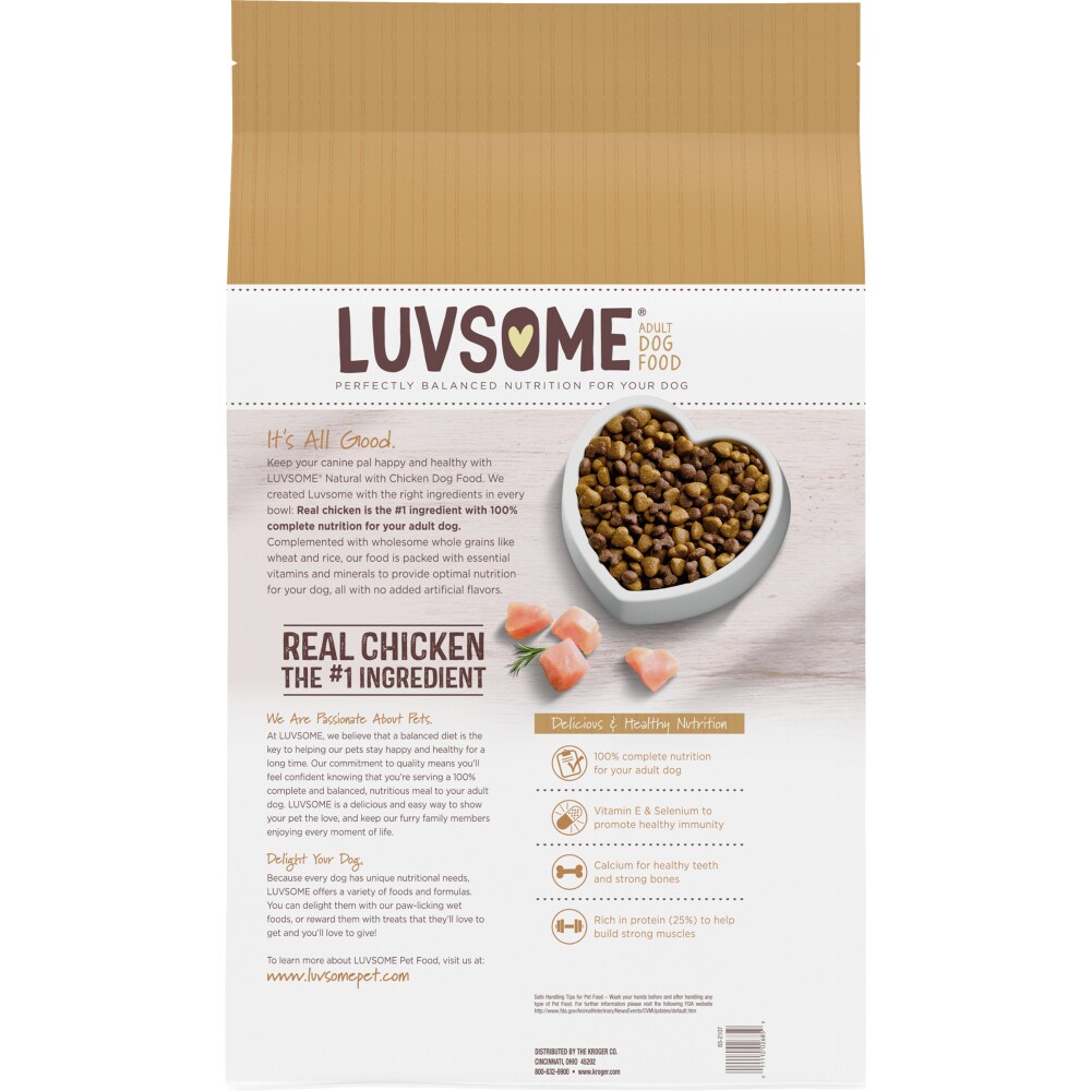 Luvsome chicken dog food sale