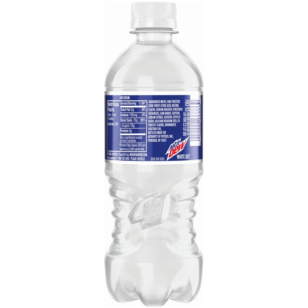 Mountain Dew White Out Soda 20 fl oz City Market