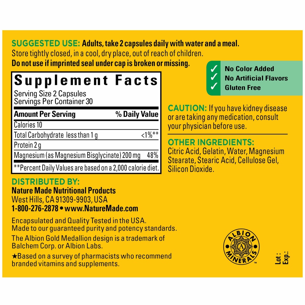 TLDR Review: Nature Made Magnesium Glycinate Capsules