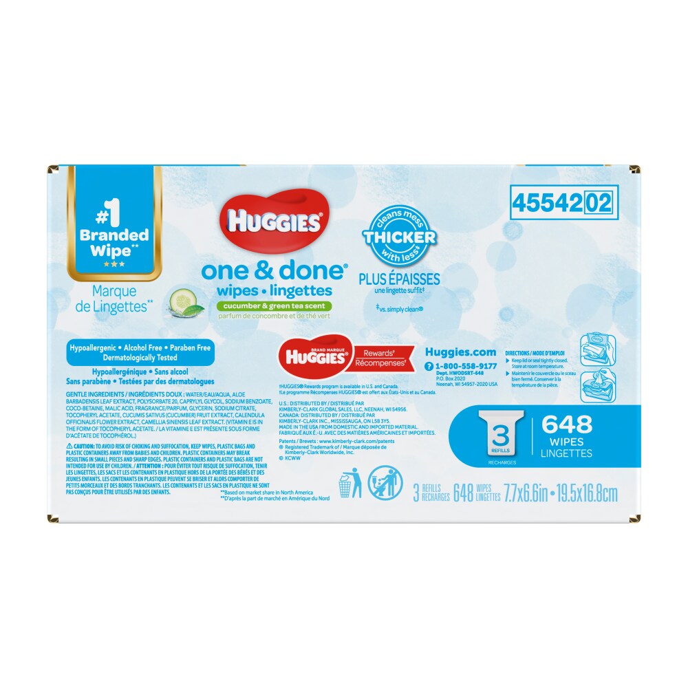 huggies natural care wipes 648