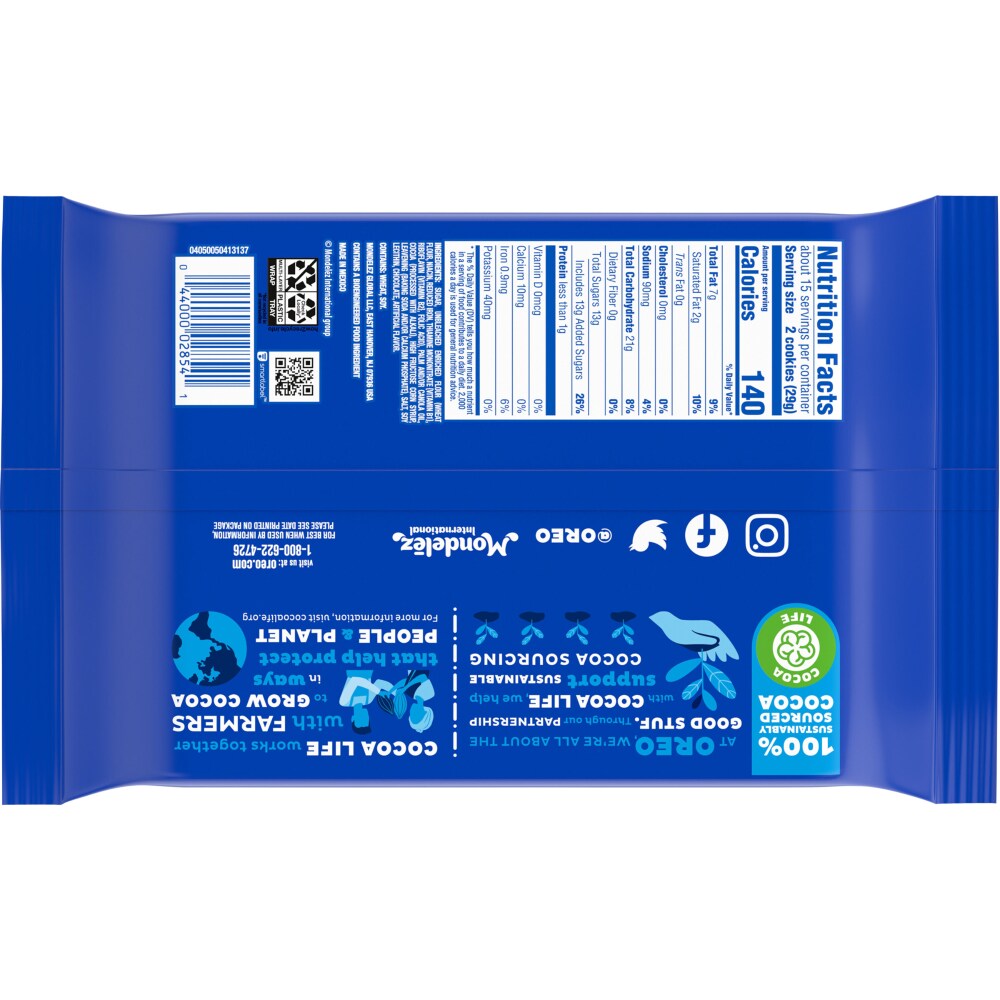 Oreo Double Stuf Chocolate Sandwich Cookies 15 35 Oz Kroger