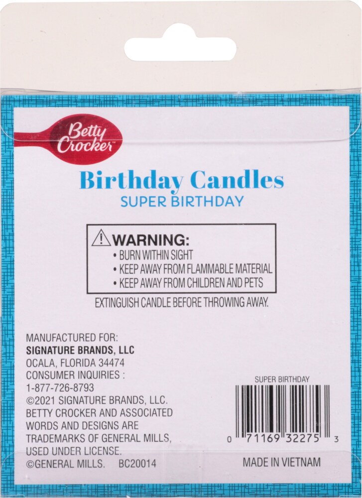 Betty Crocker Premium  Super Hero Birthday Candles 13ct