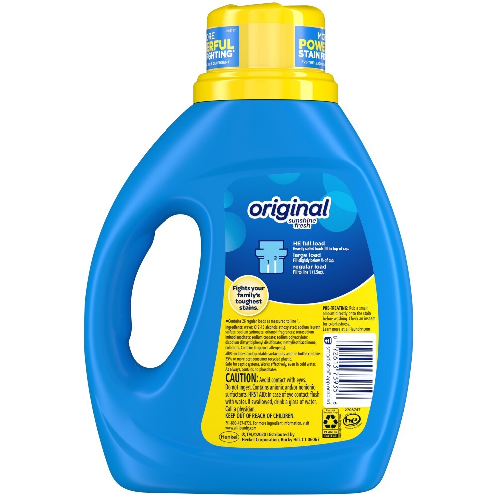 All With Stainlifters Original Scent Liquid Laundry Detergent 40 fl oz Kroger