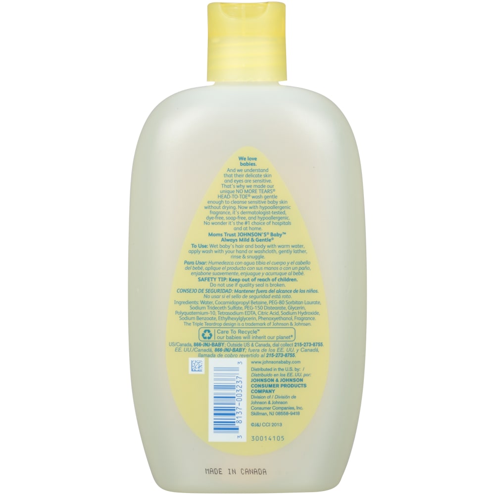 johnson's baby head to toe wash