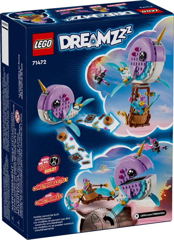 71472 LEGO® Dreamzzz Izzie's Narwhal Hot-Air Balloon - 156 pc