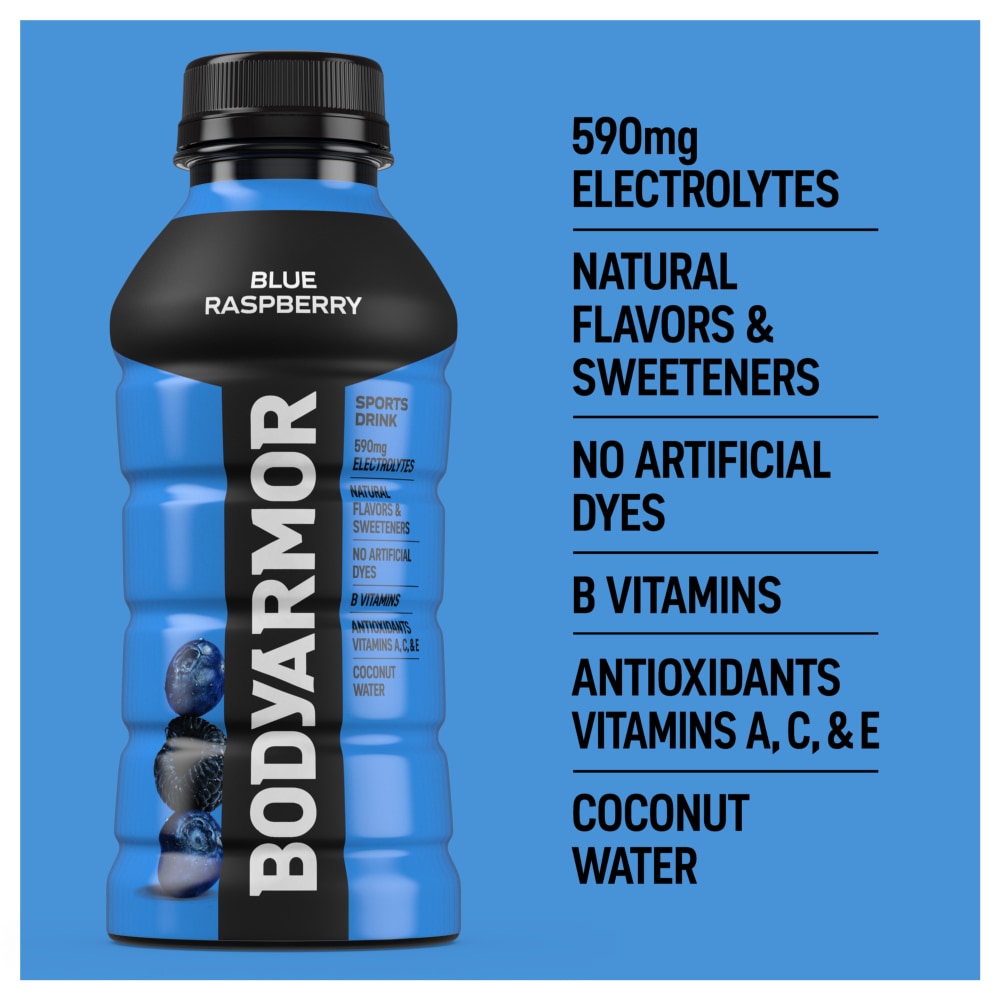 BODYARMOR Blue Raspberry Sports Drink Multipack Bottles