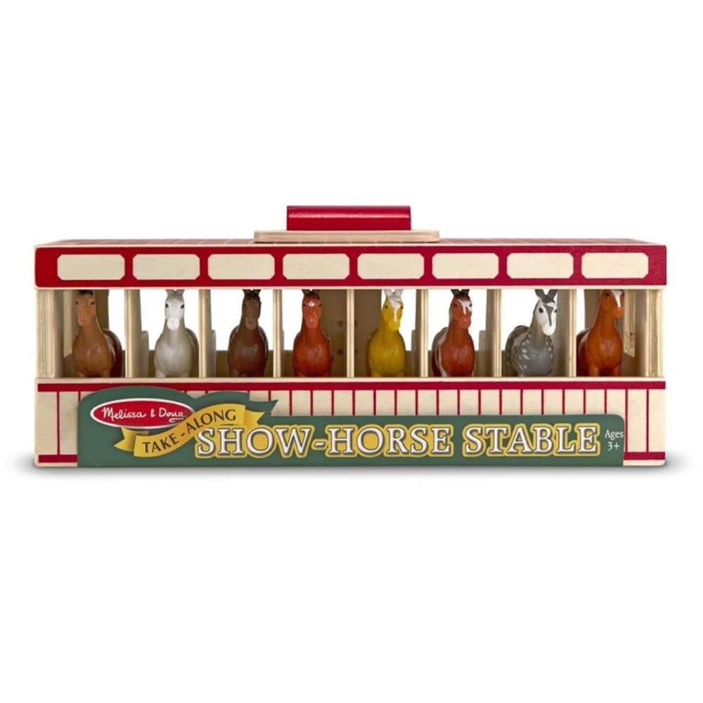melissa and doug wooden stable