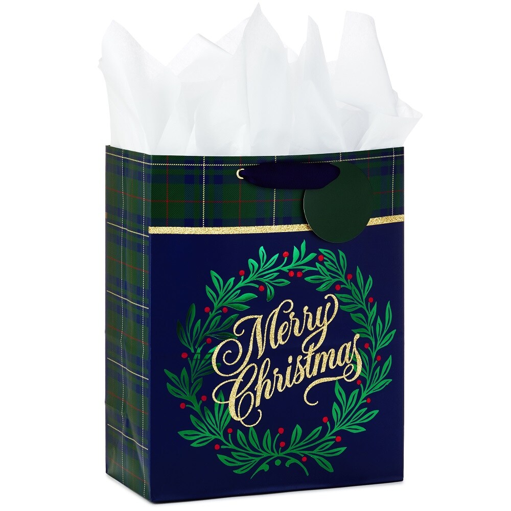 large navy gift bags
