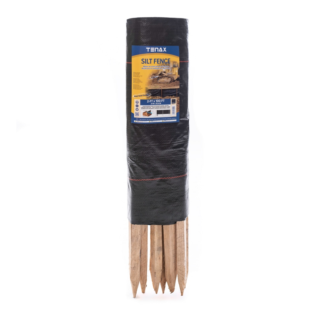 Tenax 2 Ft x 100 Ft Silt Fence Black