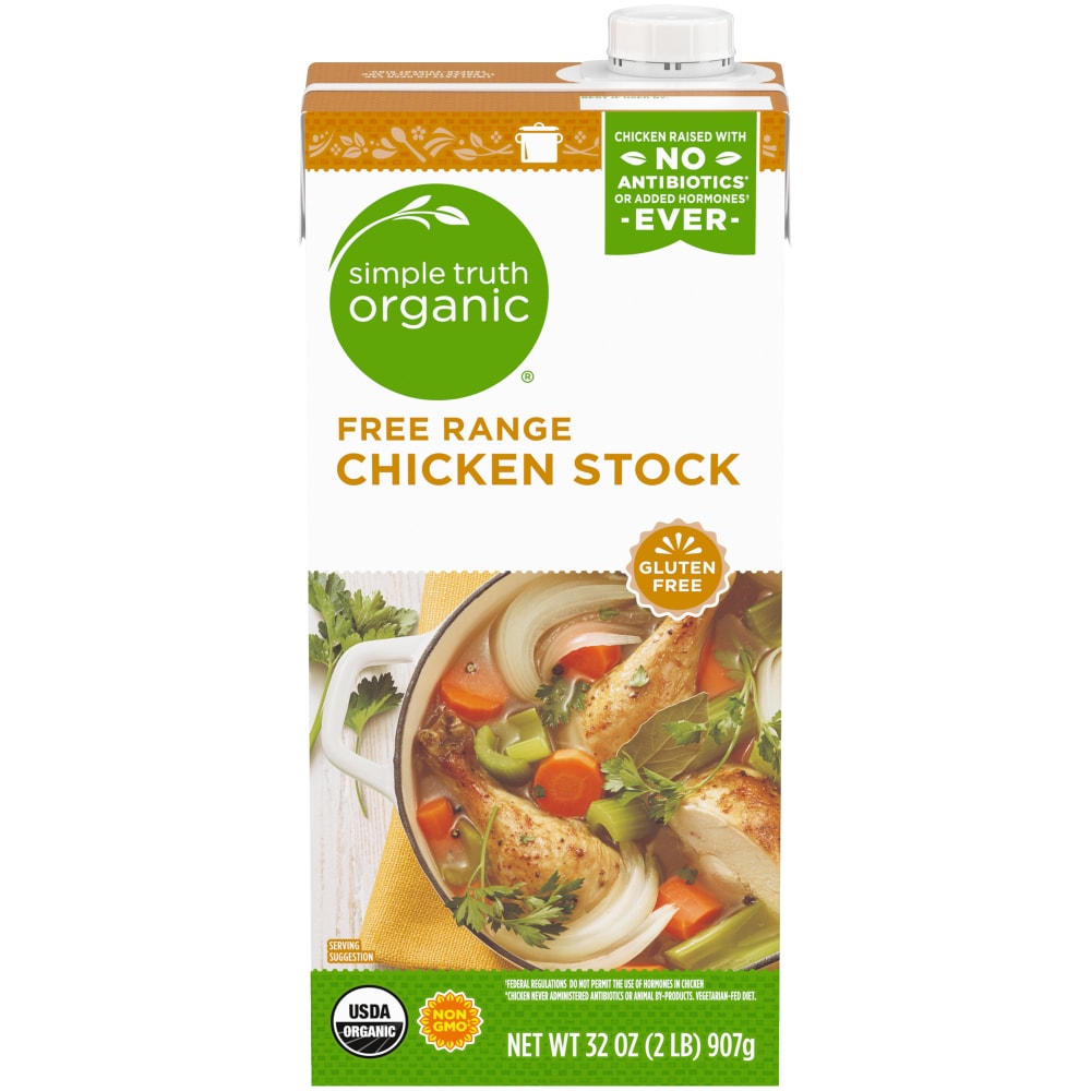 Simple Truth Organic™ Low Sodium Free Range Chicken Broth, 32 fl