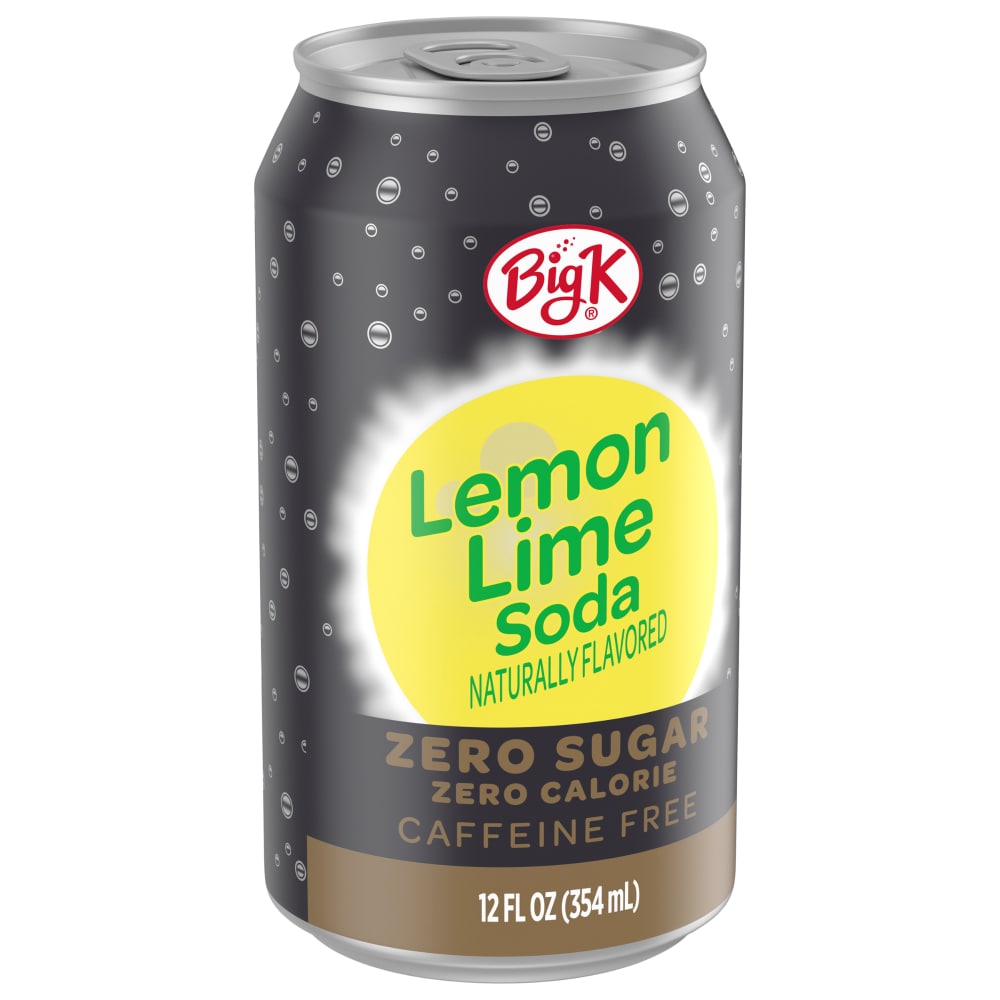 Kroger Big K® Zero Sugar Zero Calorie Lemon Lime Soda Cans