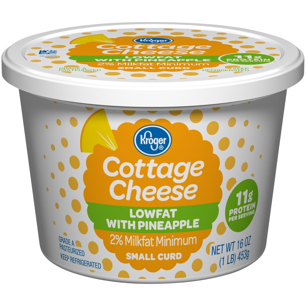 Food 4 Less Kroger Low Fat Pineapple Cottage Cheese 16 Oz