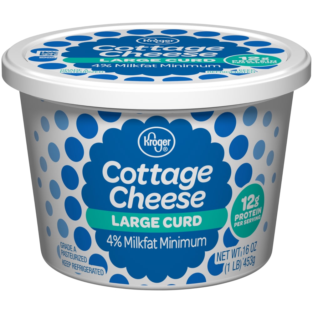 Kroger Kroger Large Curd Cottage Cheese 16 Oz