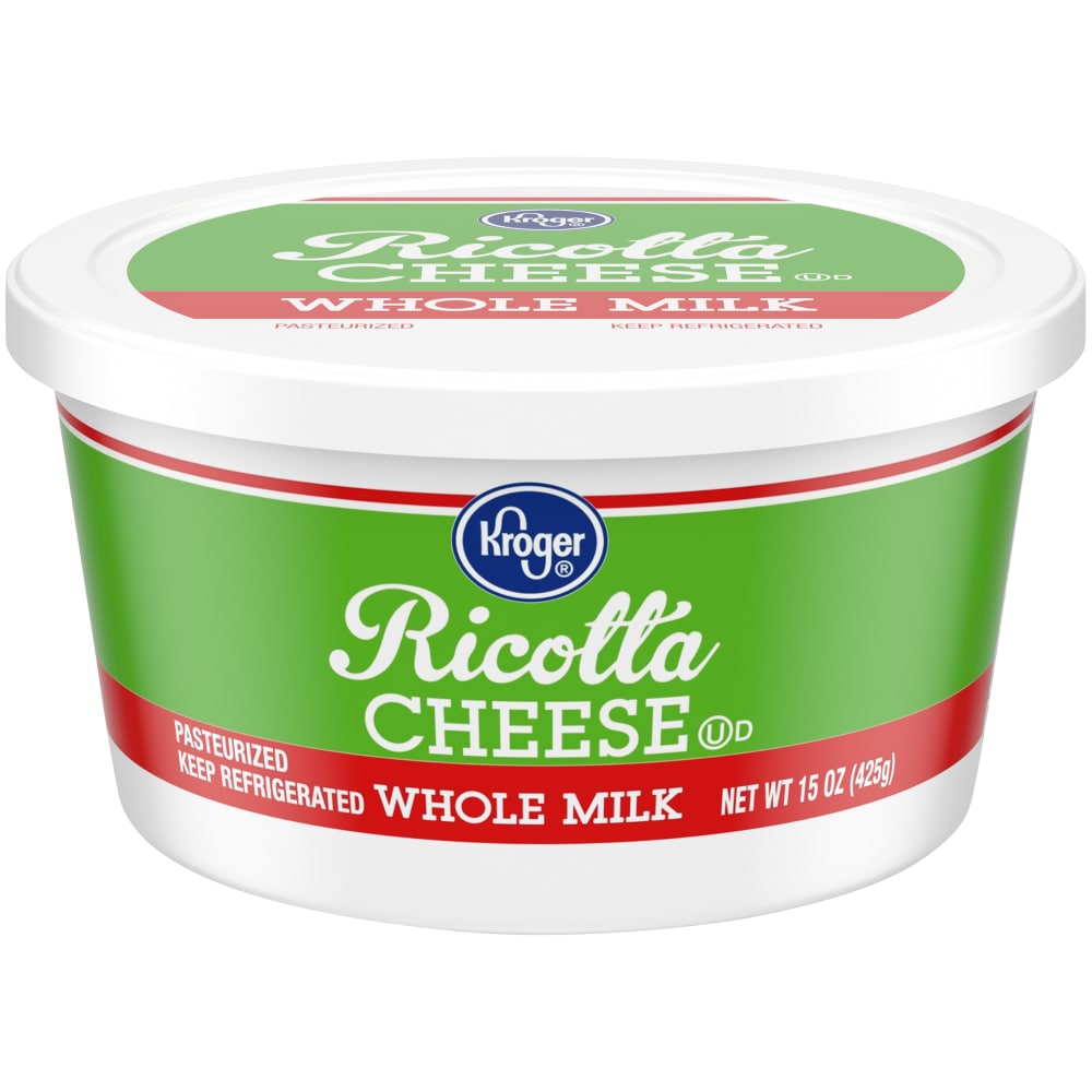 Ralphs Kroger Whole Milk Ricotta Cheese 15 Oz