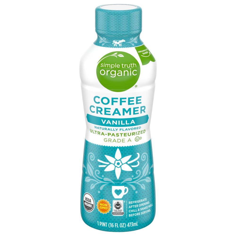 Kroger Simple Truth Organic Vanilla Coffee Creamer 16 Fl Oz