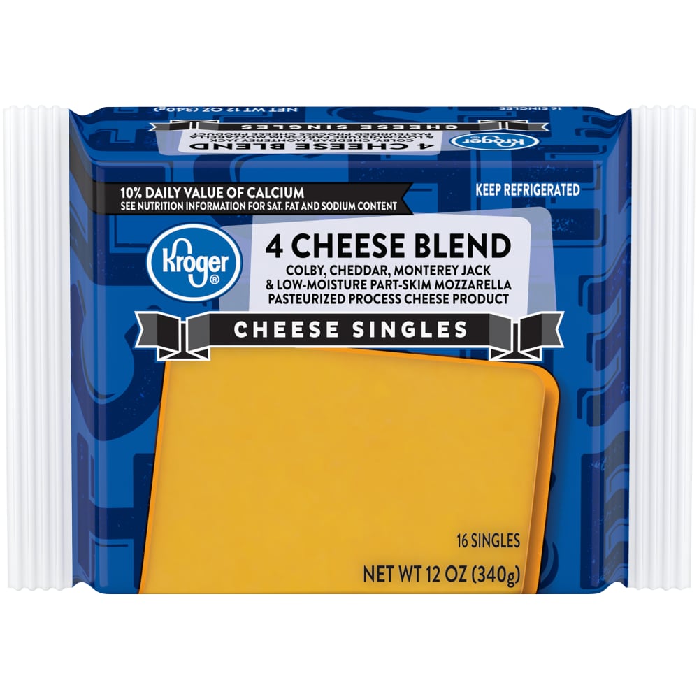 Fry S Food Stores Kroger 4 Cheese Blend Singles 12 Oz