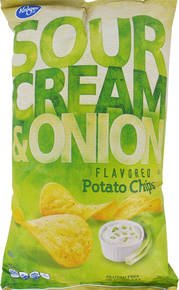 Kroger Sour Cream Onion Potato Chips 11 Oz King Soopers