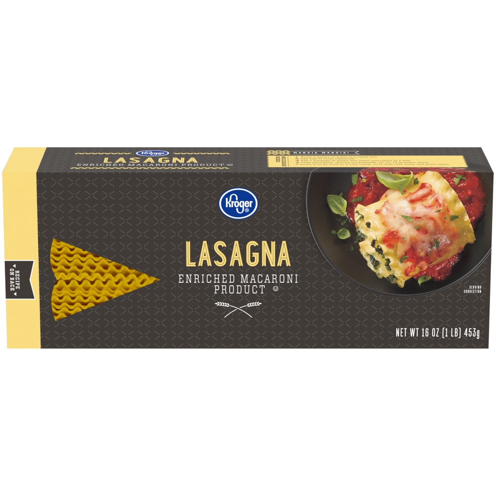 Smith S Food And Drug Kroger Lasagna Pasta 16 Oz