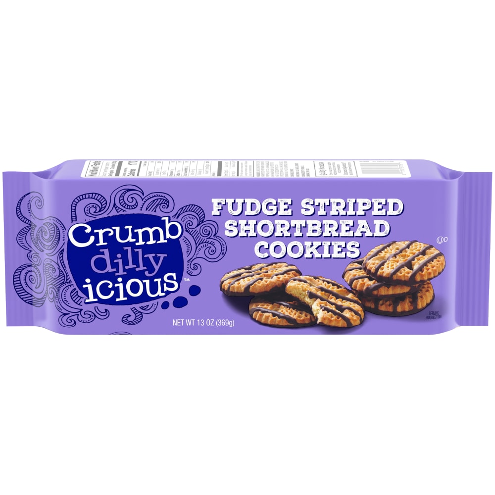 Crumbdillyicious Fudge Striped Shortbread Cookies 13 Oz Food 4 Less