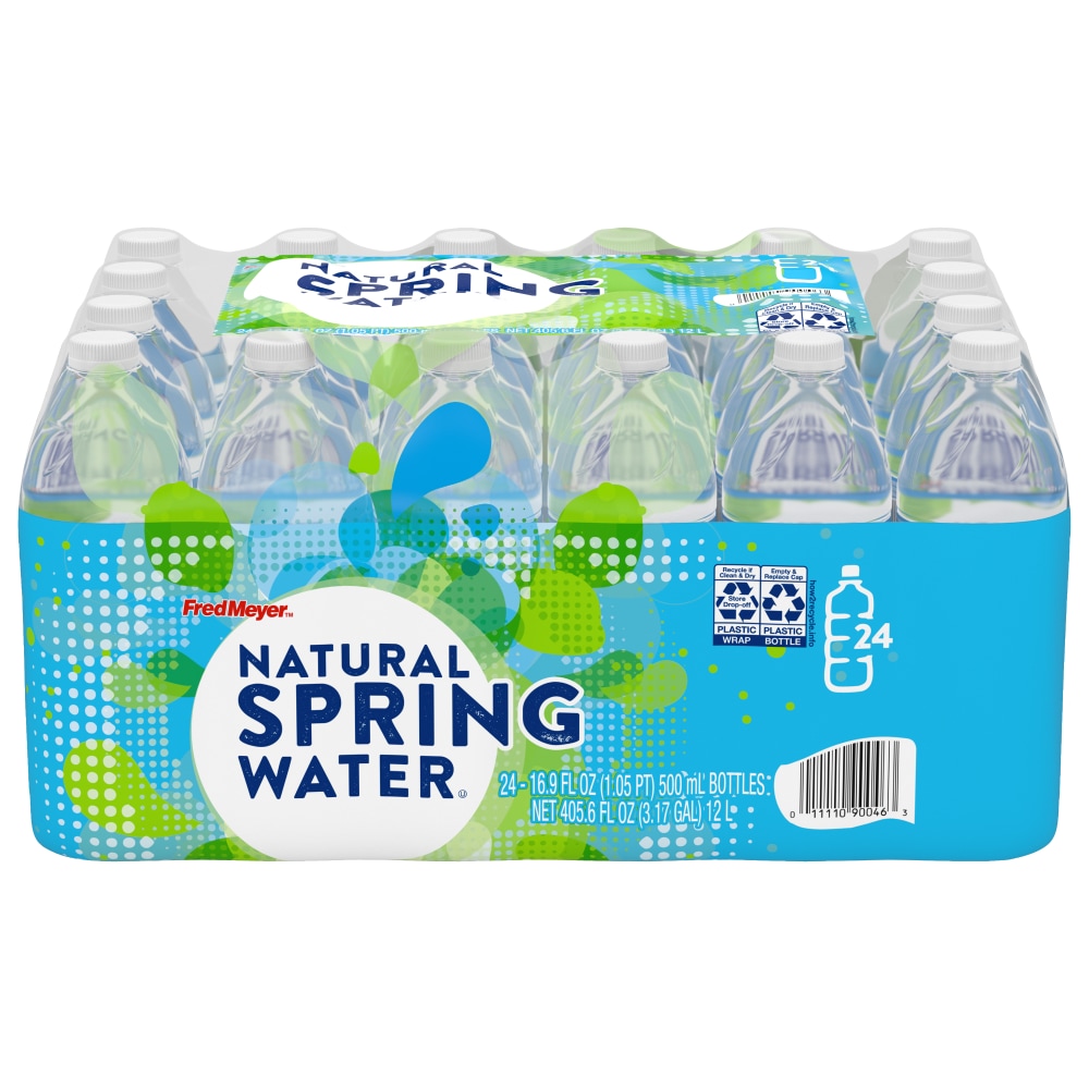Food 4 Less Fred Meyer Natural Spring Water 24 Bottles 16 9 Fl Oz