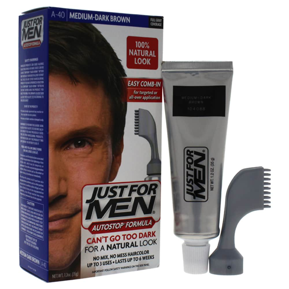 Mariano S Just For Men Autostop Comb In A 40 Medium Dark