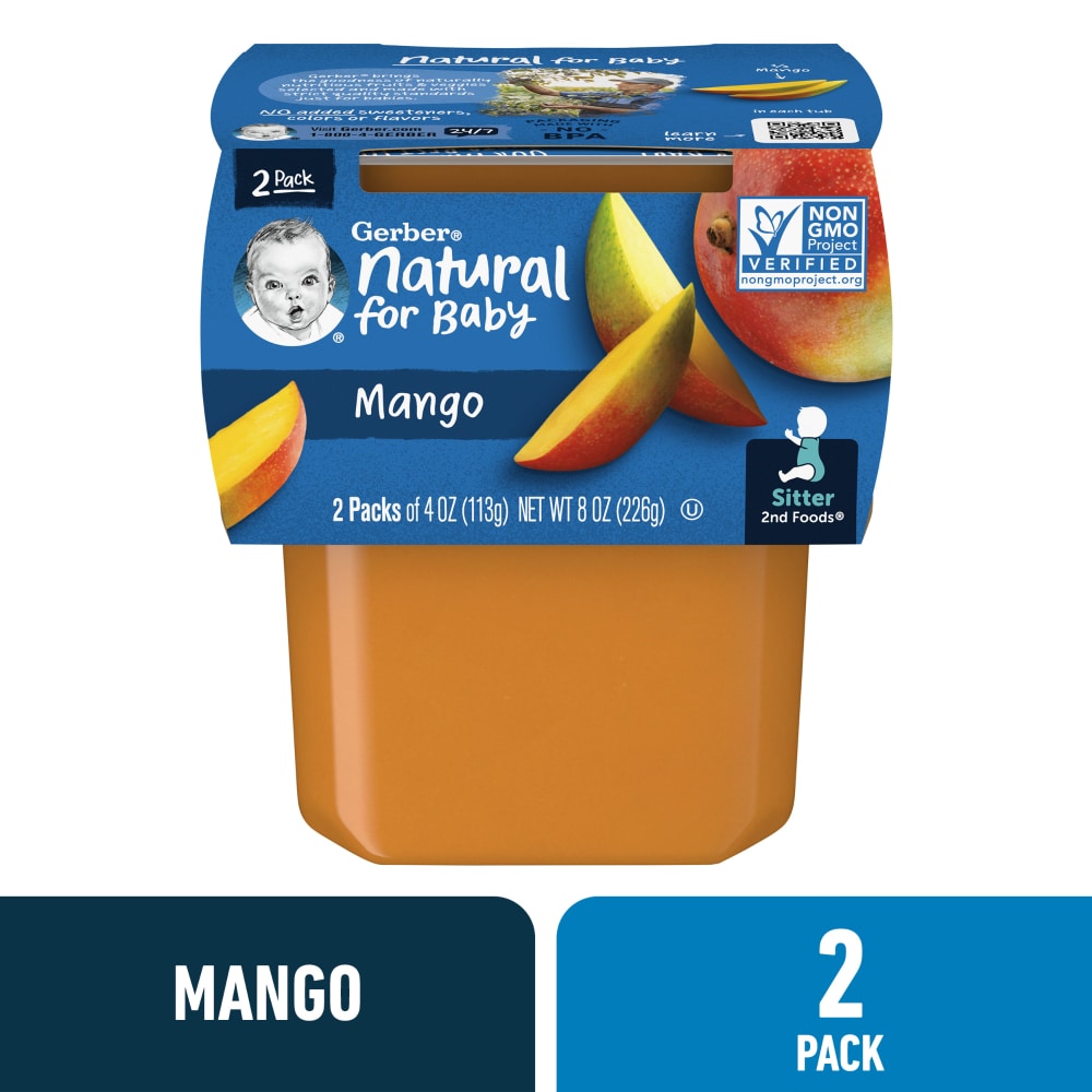 Gerber 2nd Foods Mango Baby Food, 2 ct 