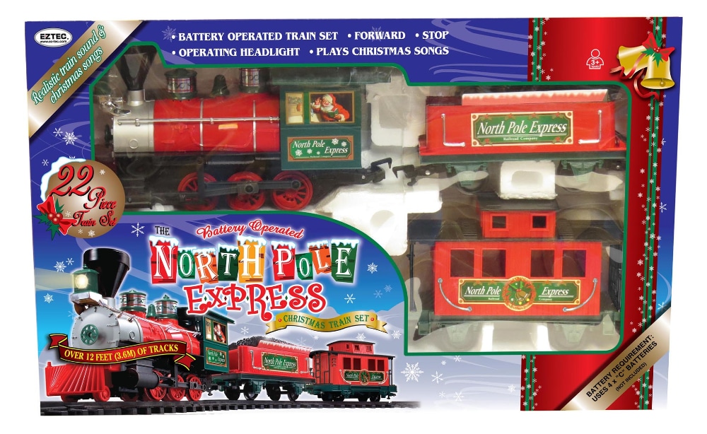 eztec santa express christmas train set
