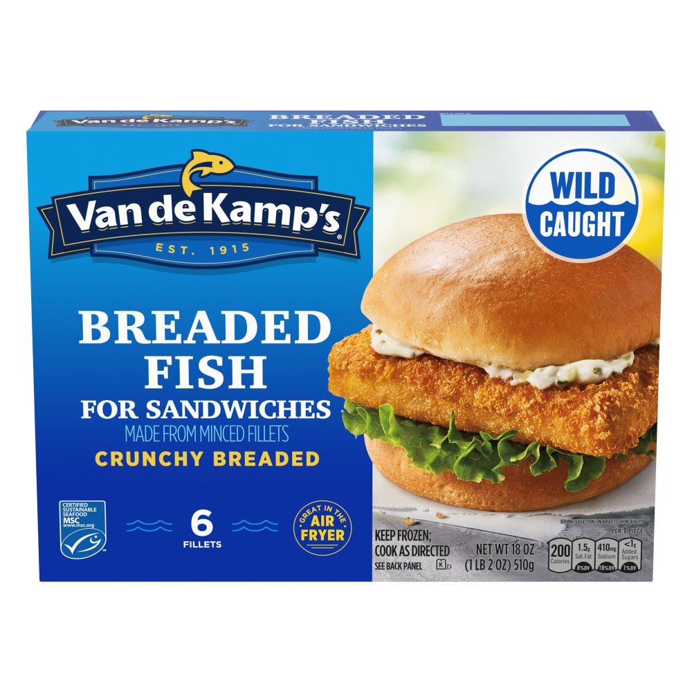 Van de Kamp's Fish Sandwich Fillets, 18 oz - Fry's Food