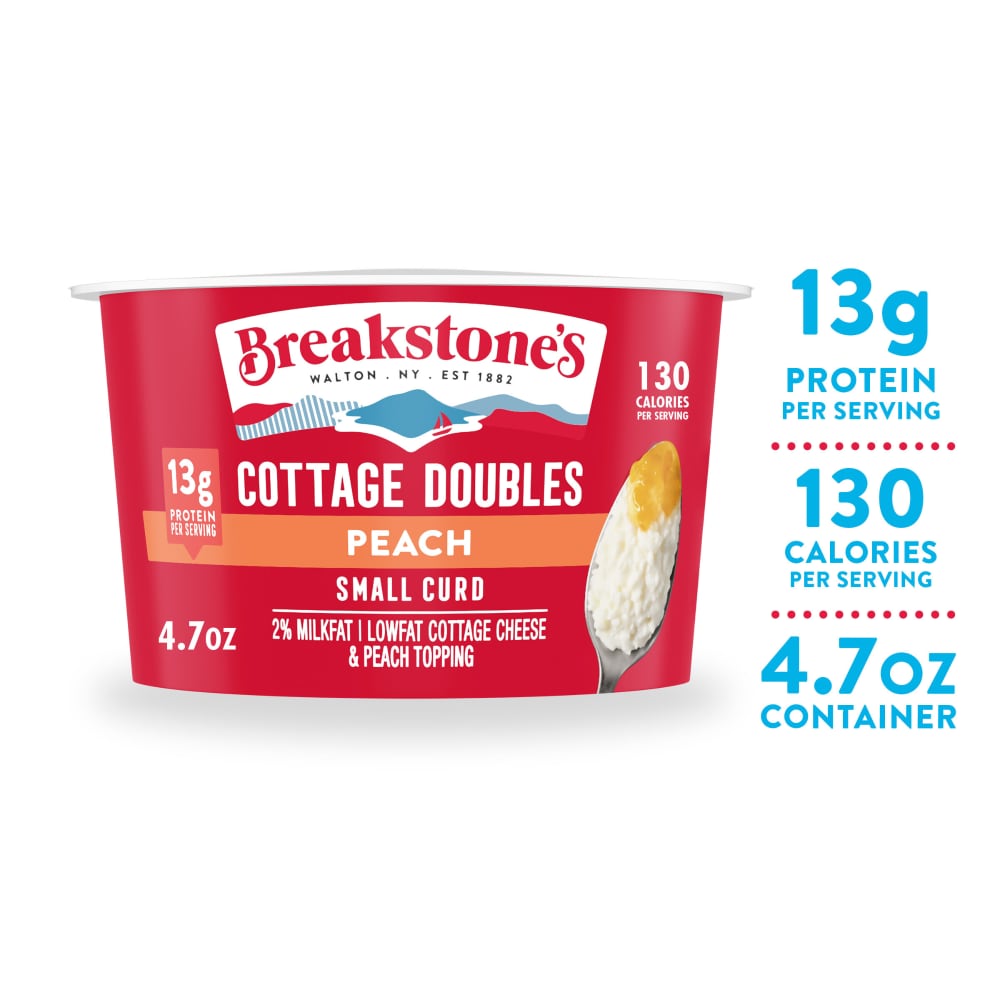 Kroger Breakstone S Cottage Doubles Peach Cottage Cheese 4 7 Oz