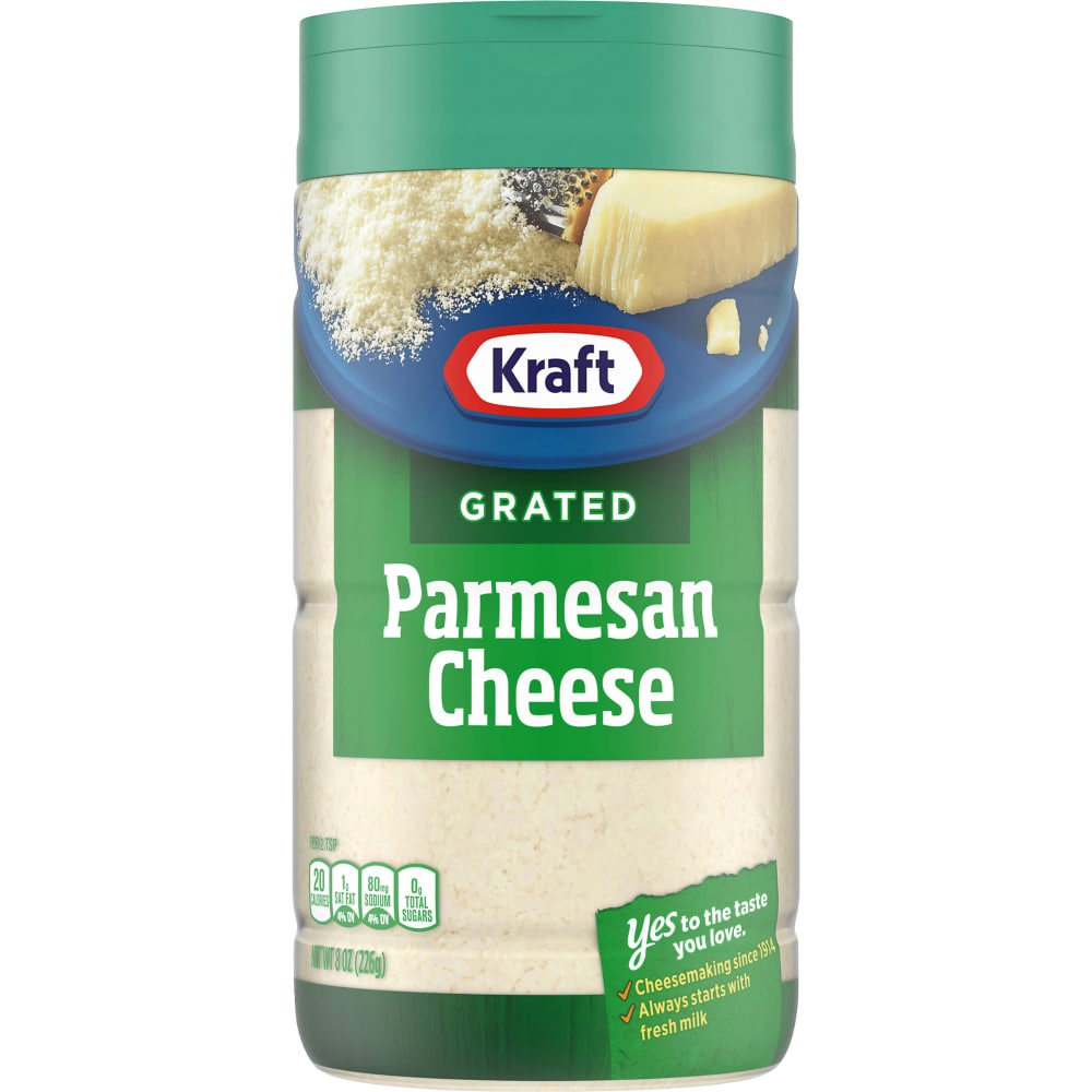 Qfc Kraft 100 Grated Parmesan Cheese 8 Oz