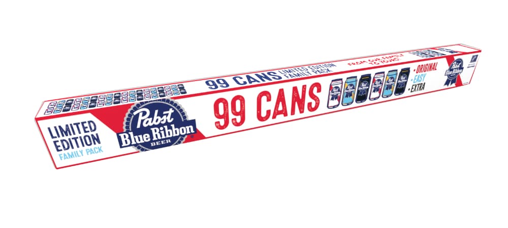 Pabst Blue Ribbon Limited Edition Family Pack Beer, 99 cans - Kroger