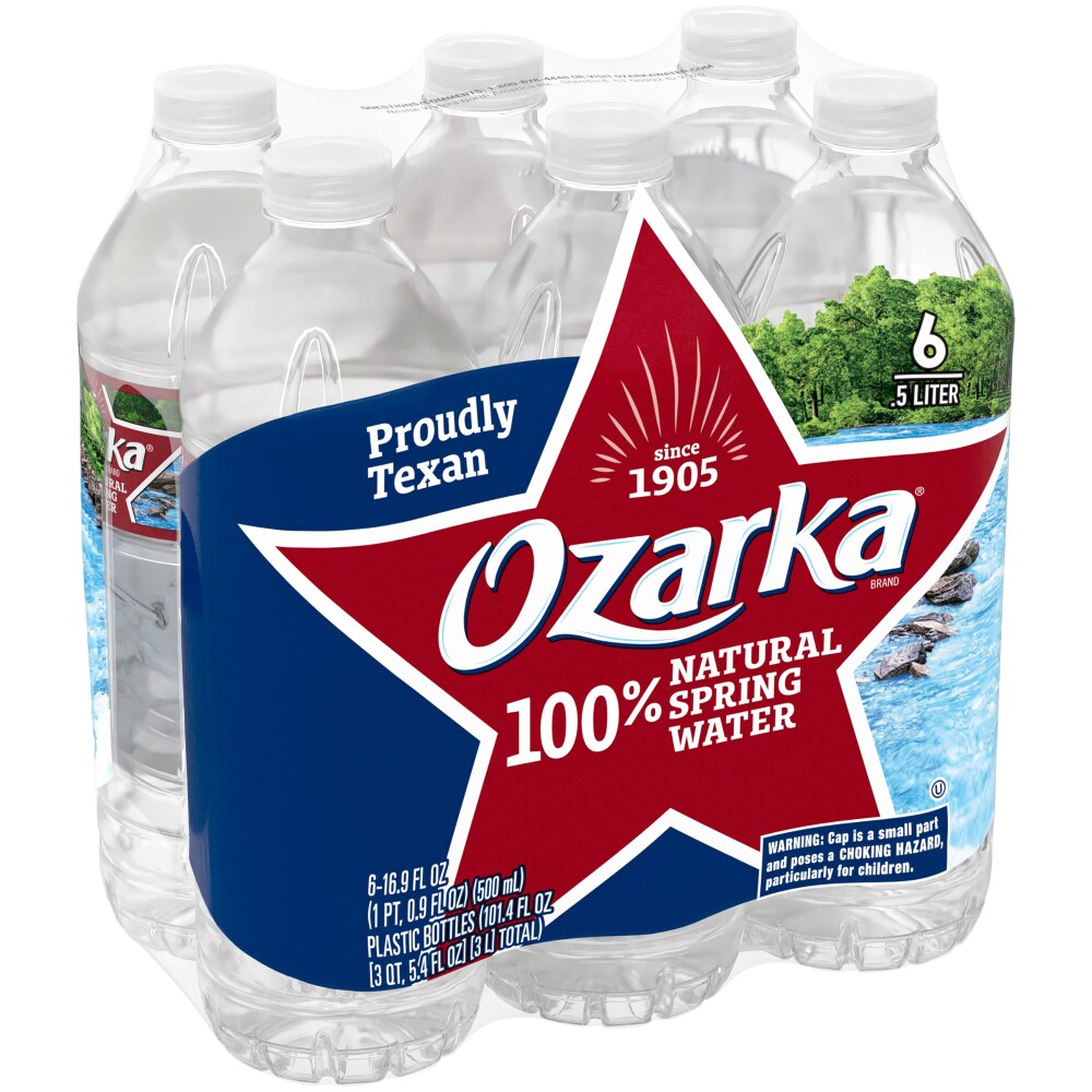 Kroger Ozarka Natural Spring Bottled Water 6 Bottles 6 Bottles 16 9 Fl Oz
