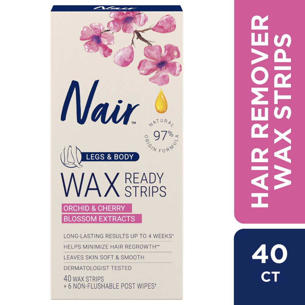 Ralphs Nair Wax Ready Strips For Legs Body 40 Ct