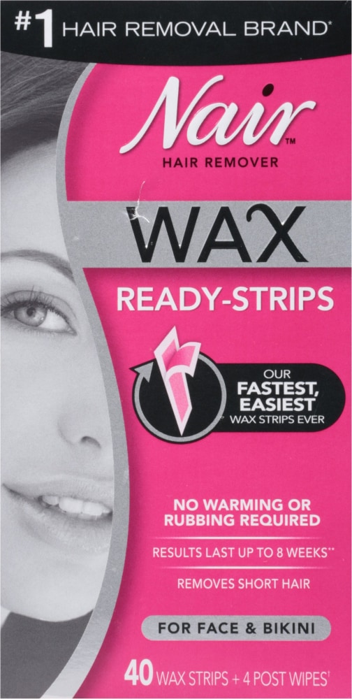 Dillons Food Stores Nair Wax Ready Strips For Face Bikini 40 Ct