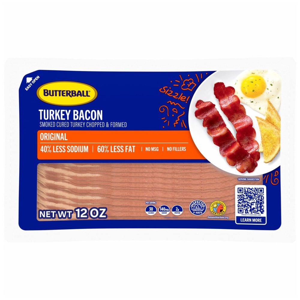 Dillons Food Stores Butterball Original Turkey Bacon 12 Oz