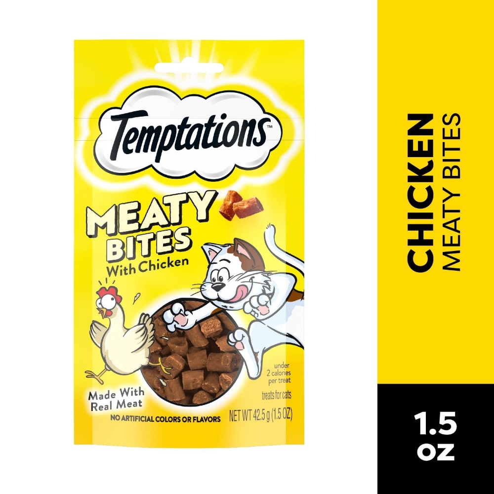 Temptations Treats Meaty Bites Chicken Flavor Cat Treats Temptations Treats Meaty Bites Chicken Flavor Cat Treats
