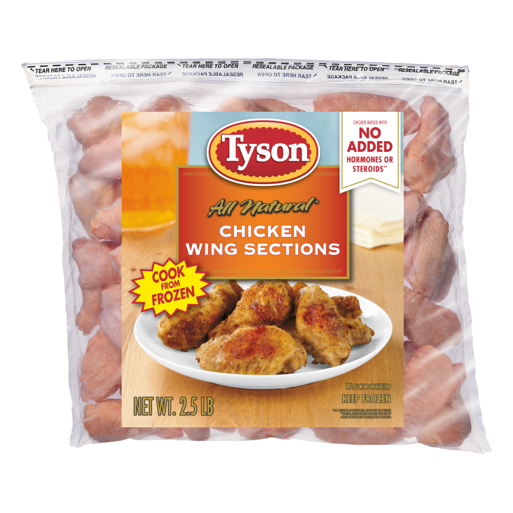 Tyson Any'tizers Buffalo Style Hot Wings, 1.37 lb Bag (Frozen)