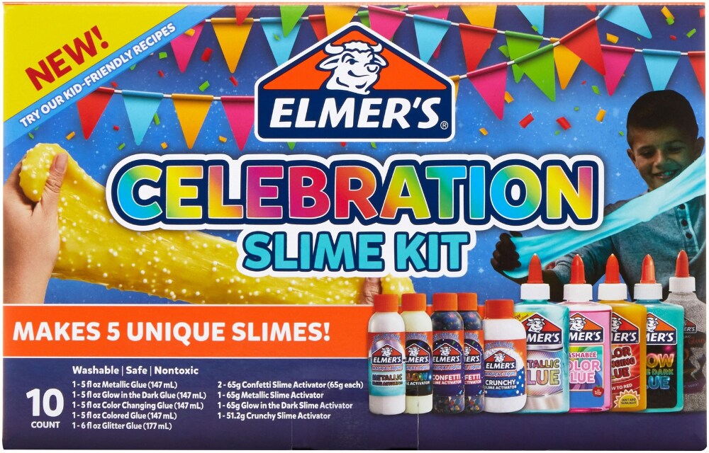 Slime Celebration Kit, 36.97 oz, Assorted Colors