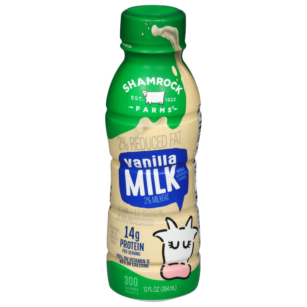 【希望者のみラッピング無料】 Farms® Shamrock Vanilla oz fl 12 Milk, Fat Reduced 2% コスプレウィッグ