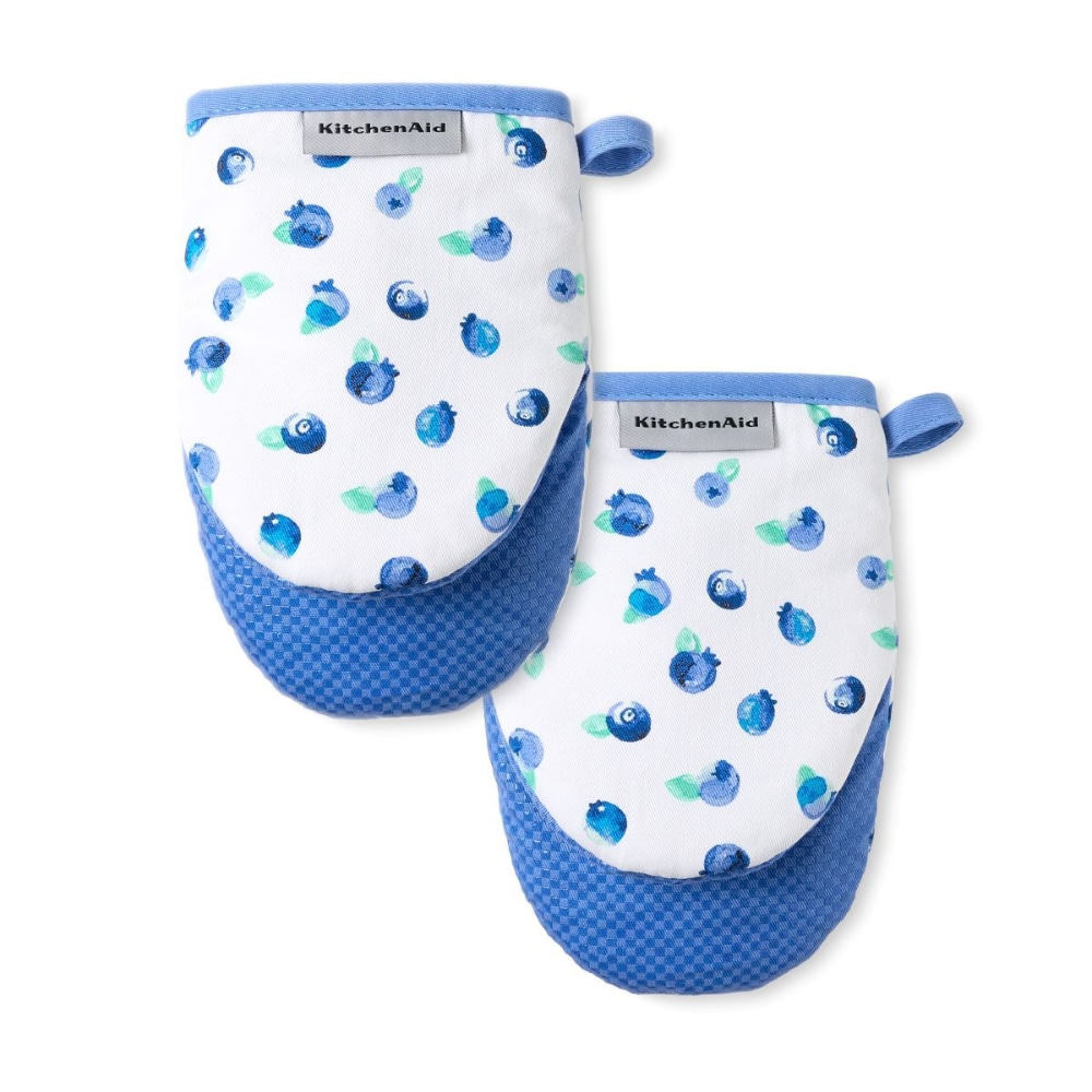 KitchenAid Printed Mini Oven Mitts - Mini Blueberries, 2 pk