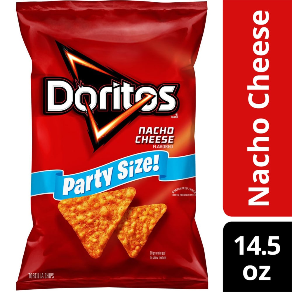 Eastern Fordøjelsesorgan kvælende Doritos® Nacho Cheese Flavored Tortilla Chips Party Size, 14.5 oz - Kroger