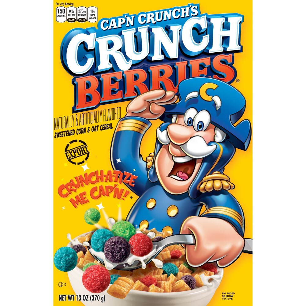 Cap N Crunch S Crunchberries Sweetened Corn Oat Cereal 4 Ct 13 Oz Ralphs